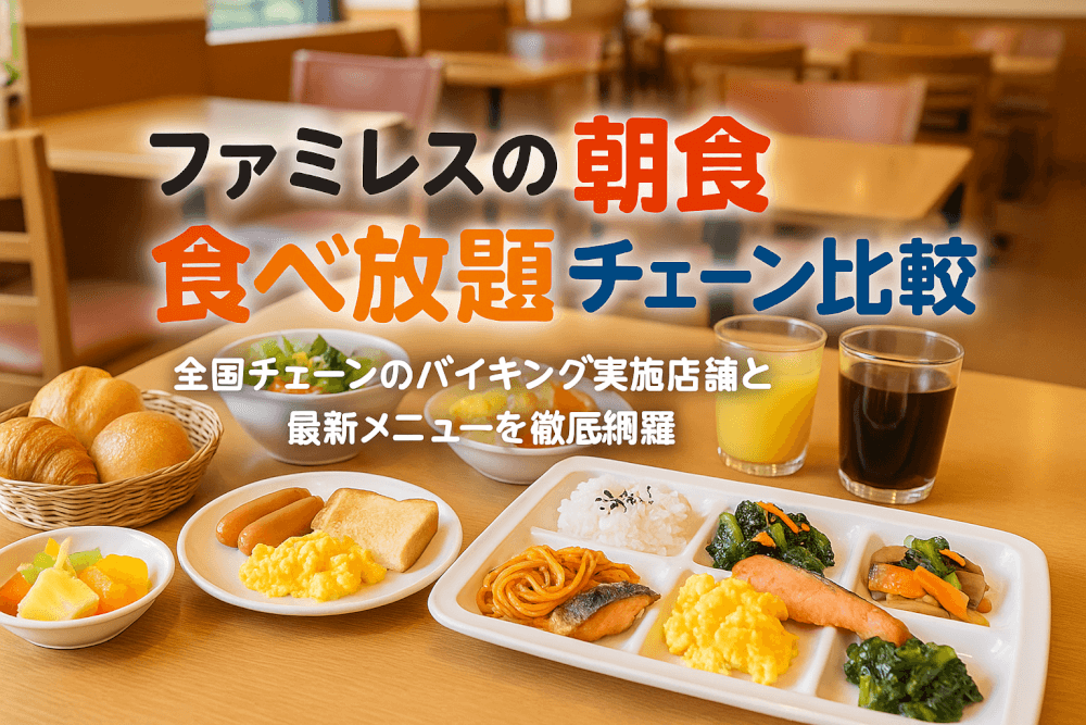 ファミレスのモーニングで食べ放題を楽しむなら全国主要チェーン比較とバイキング実施店舗一覧で最新朝食メニュー網羅 | FlavorVerse